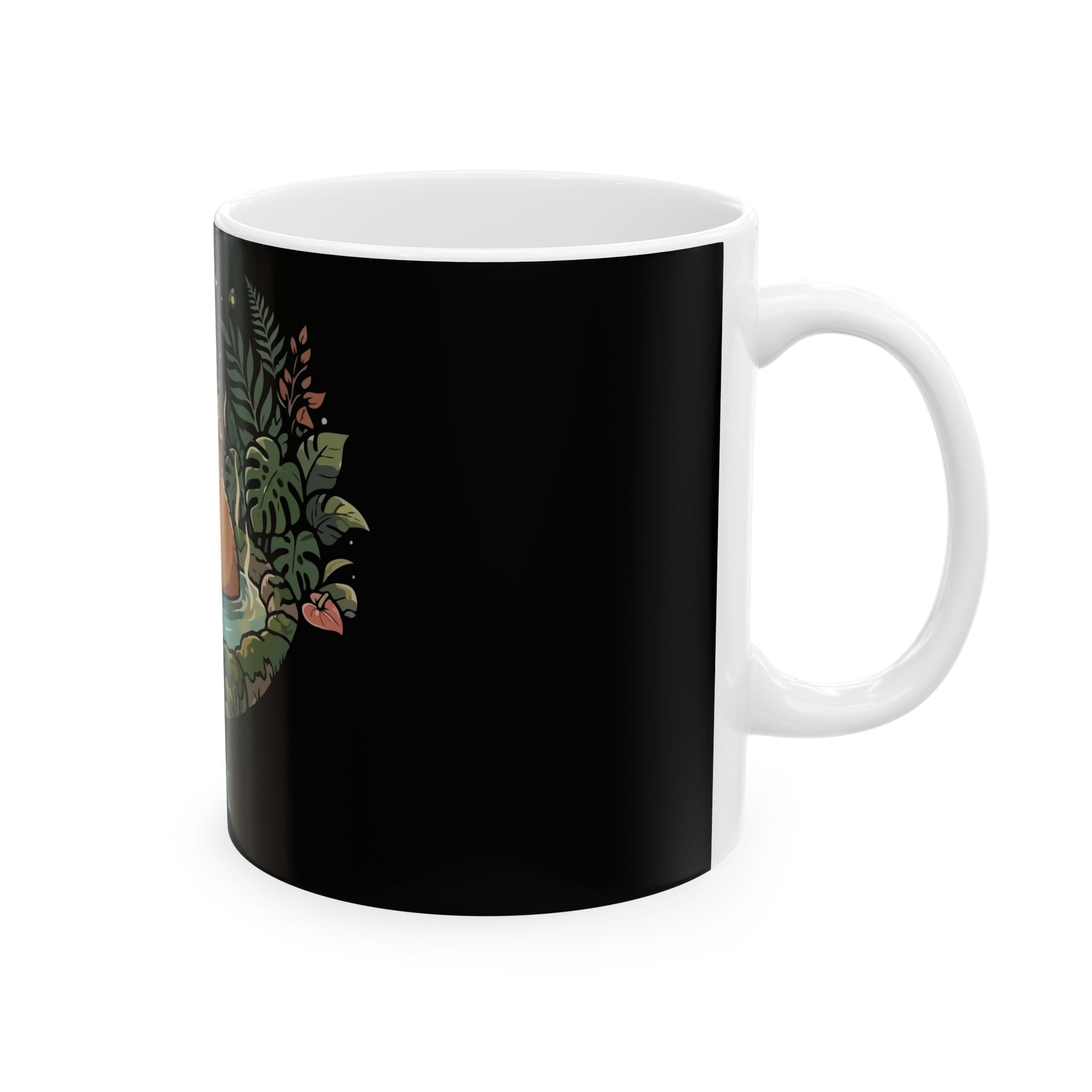 Relax Capybara Hot Spring Mug — Cute Ceramic Coffee Cup (11oz, 15oz)