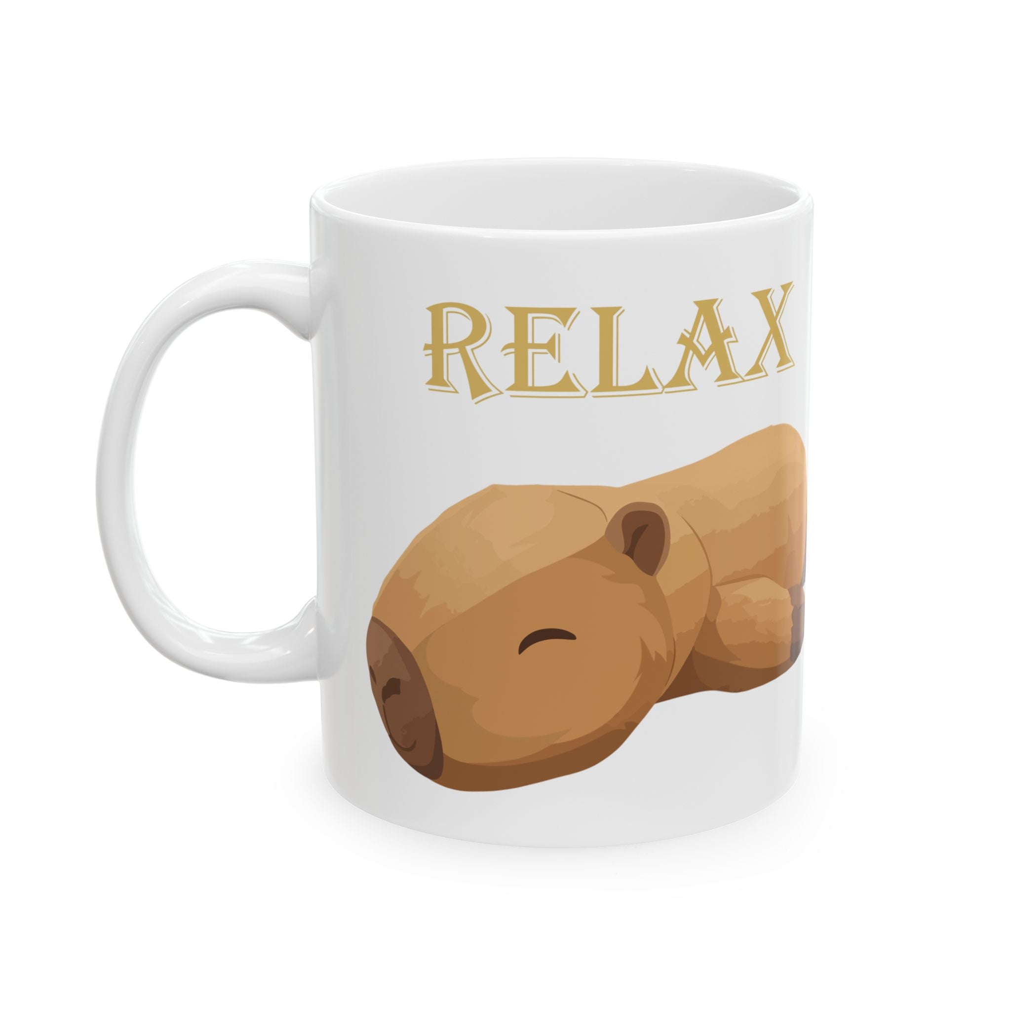 Golden Sleepy Dog Ceramic Mug (11oz & 15oz)