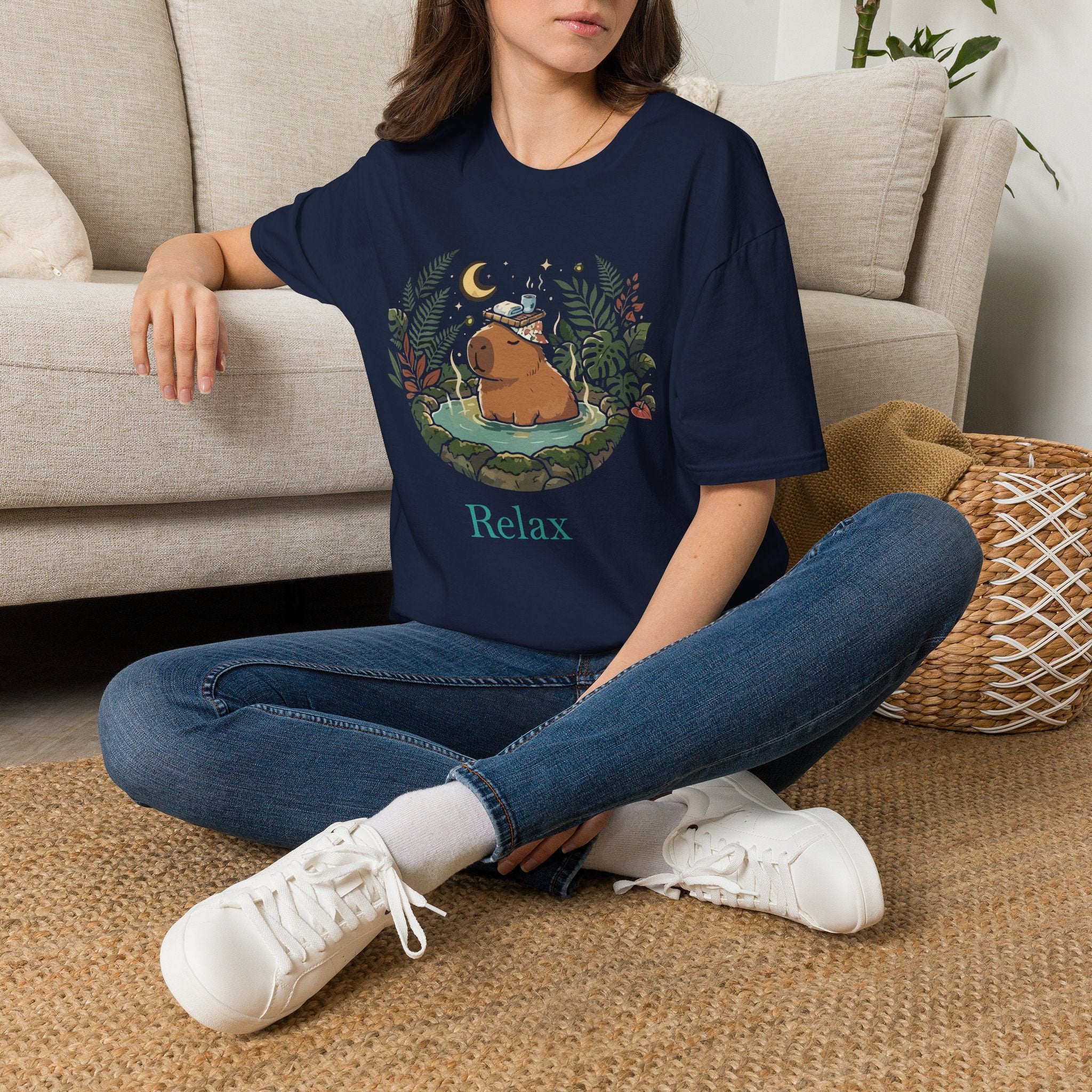 Relax Capybara In the hot tub