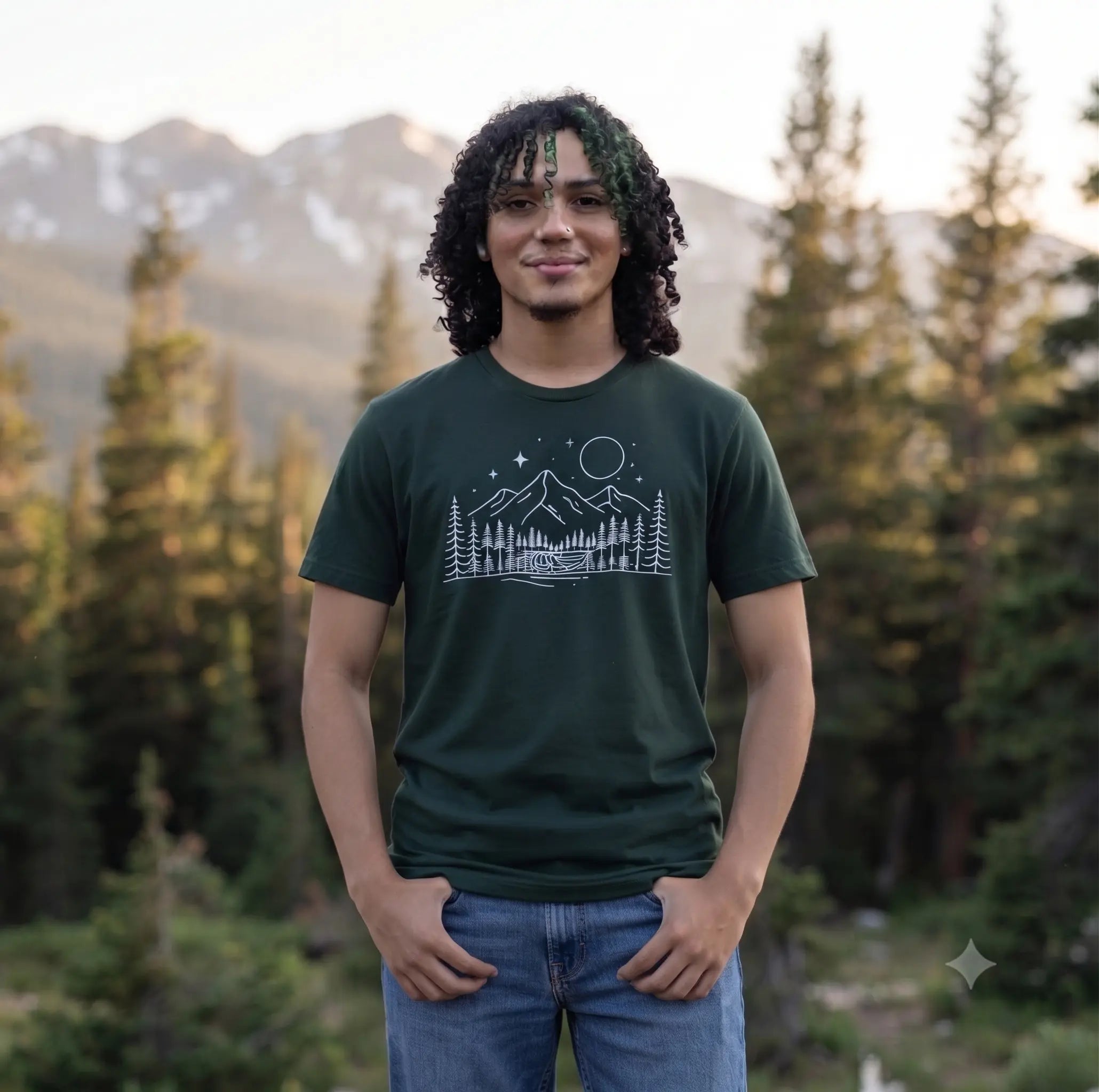 Men's Mountain Graphic T-Shirt BZNAJJAR IMAGING