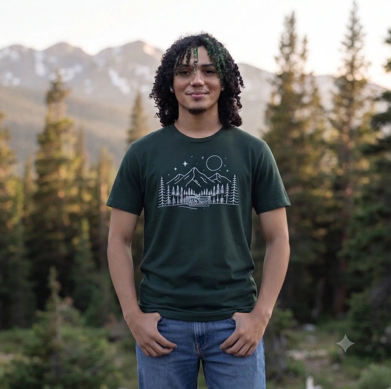 Men's Mountain Graphic T-Shirt BZNAJJAR IMAGING